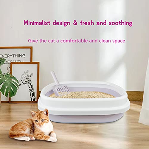 SIVEIS Juego de 12 Piezas Nuevo Kit de Iniciación de gato, Incluye Caja de Arena para Gatos, Pala para Arena de Gato, Almohadilla para Rascar Gatos, Cuencos Dobles para Gatos, Juguete para Gatos
