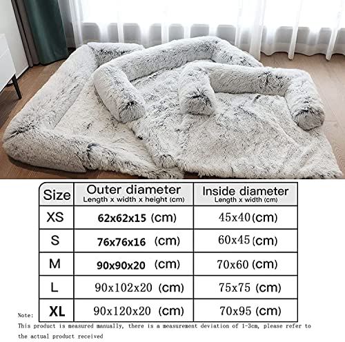 Sofá Suave De Felpa Para Perro, Cama De Perro Calmante De Piel Ultra Suave Para Mascotas Camas Suaves Y Lavables, Funda Para Cojín De Muebles, Funda Protectora Para Mascotas Para Perros Y Gatos