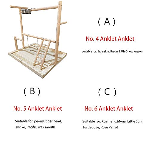 Soporte De Juego De Aves Loro Grande Práctico Soporte Ave pie Escalera Marco del Soporte oscilación Soporte De Juegos para Gimnasio Bird (Color : Multi-Colored, Size : A)