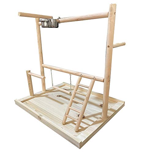 Soporte De Juego De Aves Loro Grande Práctico Soporte Ave pie Escalera Marco del Soporte oscilación Soporte De Juegos para Gimnasio Bird (Color : Multi-Colored, Size : A)