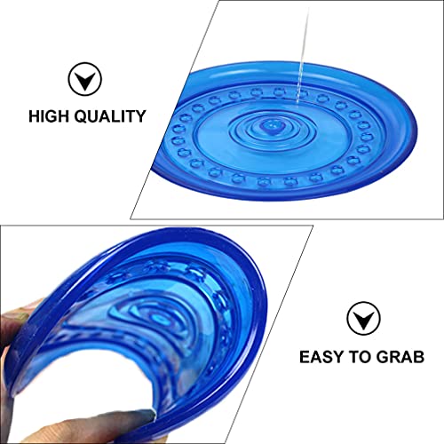 STOBOK Juguetes de Entrenamiento de Discos de Doy Flyer de Goma Resistente Agua Juguete para Perros Aire Libre Juguete Interactivo para Perros Pequeños Y Grandes Azul