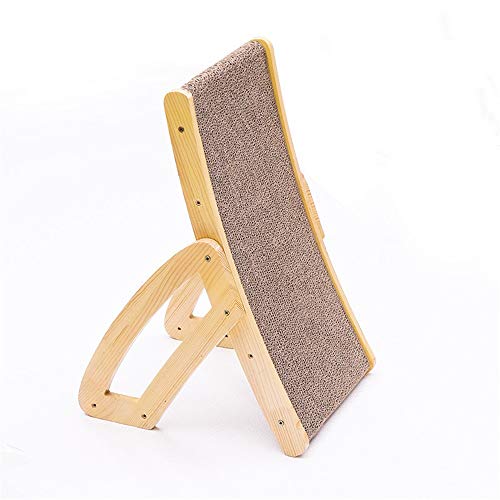 SuDeLLong Bloc de Notas de cartón Arena for Gatos Rascador Shaker Gato del Animal doméstico Garra Grinder Corrugado Plana Gato Juguete Molienda Garras (Color : Natural, Size : 53x12x30cm)