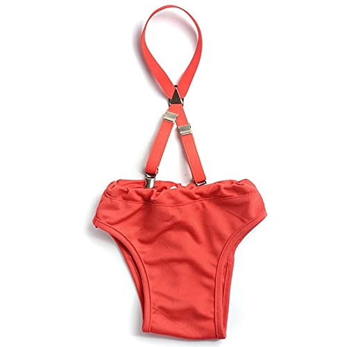 supredog Pantalones cortos para perros, pañales caninos, pantalones fisiológicos, ropa interior lavable para mascotas, bragas sanitarias para perros pequeños y medianos (XL, rosa)