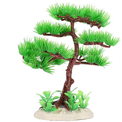 Taidda- Adorno Vegetal para Acuario, árbol de Pino Artificial para Acuario, Artificial para Acuario Jungle Nao Pine