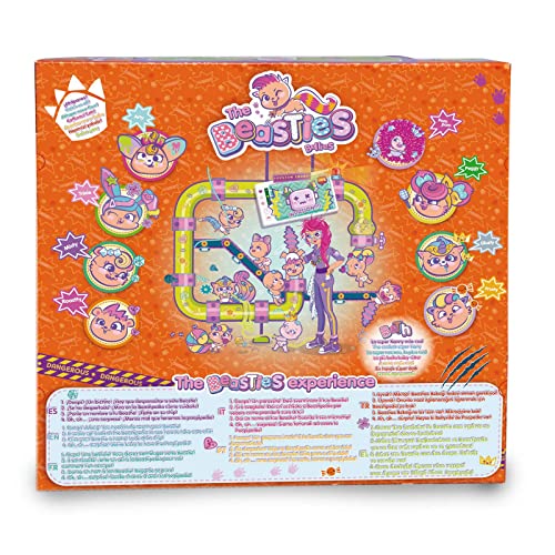 The Bellies from Bellyville - Beastie Pompom, Mascota de los Bellies, Puede Hacerse una Bola y meterse en su Pelo Suave y Divertido, Incluye pañal, Chupete, Pins y una Corona
