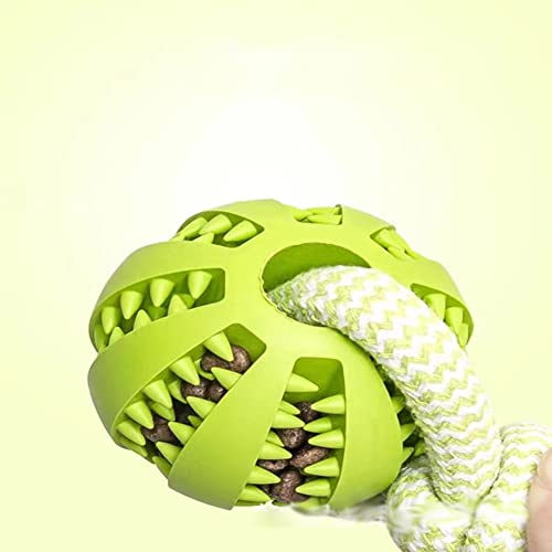 Tianyis Pelota para Perros con Cuerda, Juguetes de Perros, Juguete Masticable para Perros, Mascotas Pelota de Goma, Bolas Juguetes Interactivos para Morder Perro, Pelota para Perros