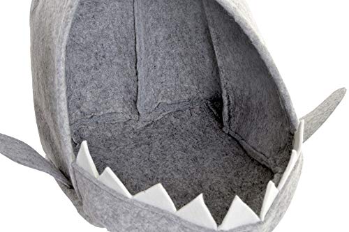 Tiburón Caseta Cama para Mascota de Fieltro y Madera 53X46X40 Colores aleatorios Productos para Mascotas