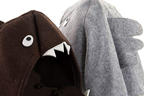 Tiburón Caseta Cama para Mascota de Fieltro y Madera 53X46X40 Colores aleatorios Productos para Mascotas