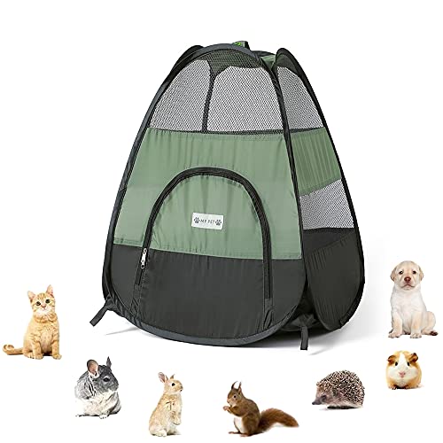 Tienda para Mascotas, Tienda De Campaña para Gatos Perros, Tienda De Campaña para Mascota, Tienda De Campaña Plegable para Mascota, para Cachorros, Gatos, Pequeño Animales (Verde)