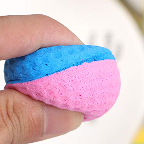 UEETEK 4 bolas de látex lindas para mascotas, bolas de esponja para gatito, gatito, gato atrapasueños juguetes para masticar perros bolas de gato (color al azar)