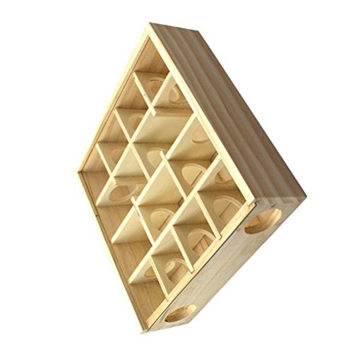 Ueetek - Túnel de madera para laberinto con cubierta de cristal, animales pequeños y animales de actividad, juguete de rata, ratón de madera, juguete divertido