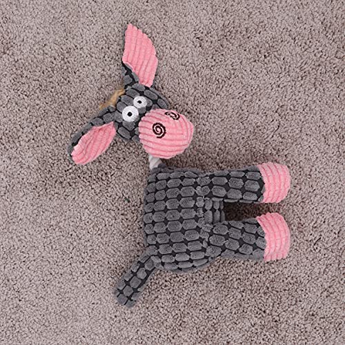 UKCOCO Juguete de peluche para perro masticar, juguete creativo de dibujos animados, juguete duradero para cachorros, perros pequeños, medianos y grandes, familias, restaurantes y oficinas.