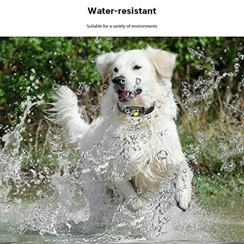 WFGF Rastreador de Mascotas - Collar Inteligente para Perros y Gatos con GPS - Cerca inalámbrica Collar para Perros y Gatos con GPS Control Remoto Impermeable Recargable con 2 Bolas de Arco Iris