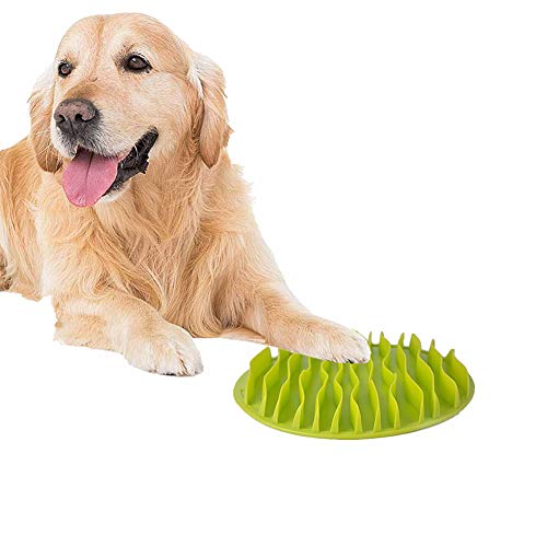 WFWUK Comedero Antivoracidad Gato Comedero Perros Lento Cuenco para Perro Anti Golondrina Cuencos Rompecabezas para Perros Cuenco para Perro Bloat Stop Comedero Perro Antivoracidad Green,l
