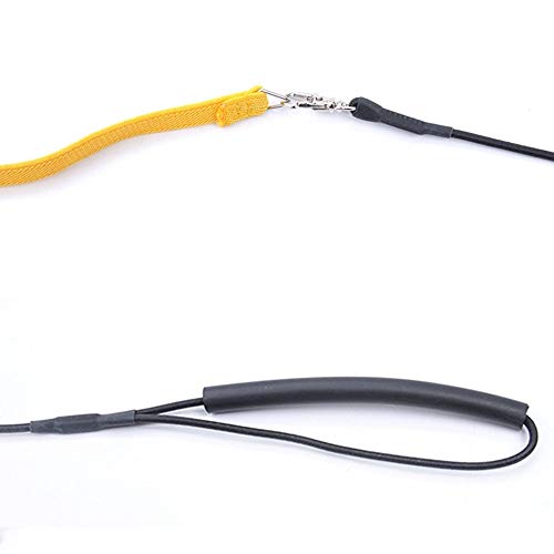 WMPRTT Correas para pájaros Arnés Ajustable Correa para Loro Tortuga Reptil Lagarto, 4 Colores 4 tamaños (39x10 cm,Yellow)