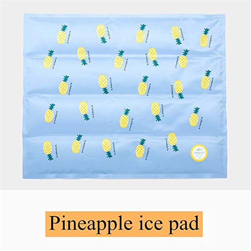 WPCASE Cama Perro Refrescante Manta Frio Perro Cama Refrigerante Perro para Animal DoméStico Colchoneta Transpirable para Dormir Manta Frio para Perro Y Gato Pineapple-s