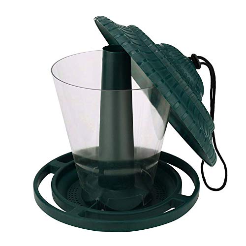 xihan123 Jaula para Pajaros Comedero Pajaros Exterior Colgante Comederos para Pajaros para Adecuado para Parques Ajardinados con Árboles En La Entrada Tetas Seductoras Green