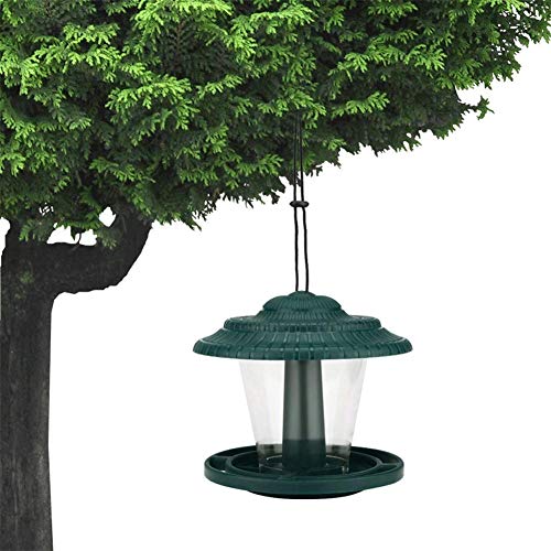 xihan123 Jaula para Pajaros Comedero Pajaros Exterior Colgante Comederos para Pajaros para Adecuado para Parques Ajardinados con Árboles En La Entrada Tetas Seductoras Green