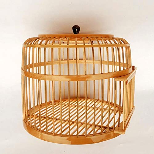 Xilinshop Canarios Jaula Mascota Jaula de pájaros Hecha a Mano Loro Canario Canario Adecuado for la cría de Aves Jaulas para Loros (Color : Natural)