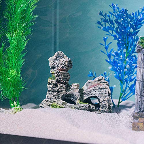 Yakobst Decoración de Acuario, Acuario Peces Artificiales Tanque Decoración, Decoración de Barco para Acuario, Simulación para Decoración de Acuario en Casa, Decoración de Cueva de Roca