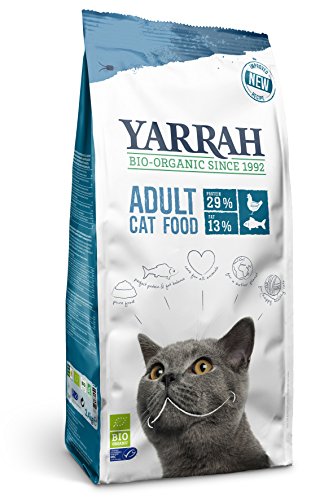 YARRAH Comida Seca para Gatos orgánica con piquetas MSC, 1 Unidad (6 kg)