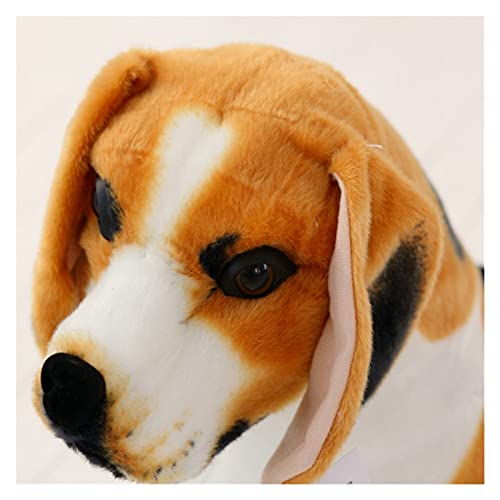 YHMY2020 Beagle Perro Juguete Realista Relleno Animales Perro Peluche Juguetes Regalo para la decoración del hogar Tienda de Mascotas Promotion Mascot (Color : Stand, Height : 40cm)