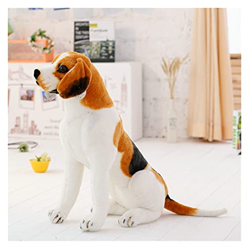 YHMY2020 Beagle Perro Juguete Realista Relleno Animales Perro Peluche Juguetes Regalo para la decoración del hogar Tienda de Mascotas Promotion Mascot (Color : Stand, Height : 40cm)