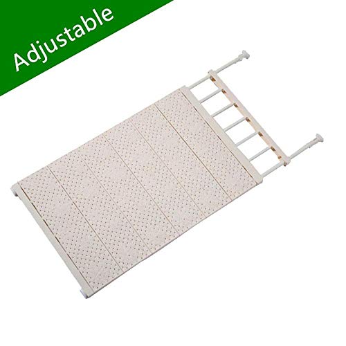 YITON Valla para Mascotas 3 Colores Valla Segura para Perros Puerta Ajustable para Cachorros Puerta Aislante para Mascotas Corralito Interior para Perros 1Uds Blanco 33 53Cm