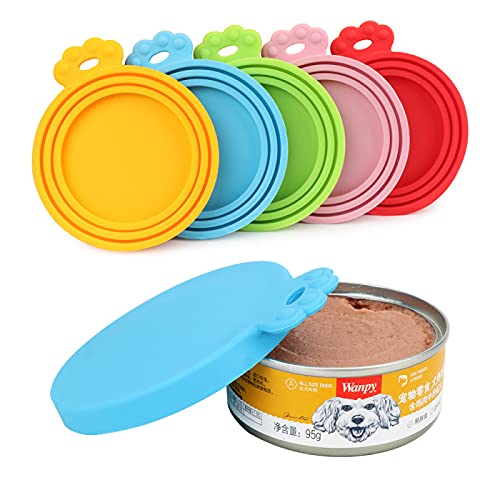 YLR Tapa de Lata Comida para Mascotas Tapa de Lata de Silicona para Mascotas Comida Enlatada Conservación de La Comida para Perros Cubierta de Sellado de Alimentos Enlatados Cubierta