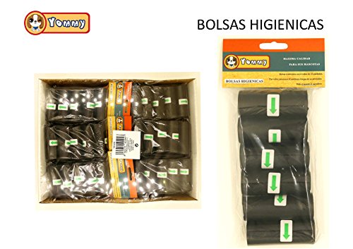 Yommy 72 Rollos Total 1080 Bolsas Excrementos Perro Poop Bag para Mascotas Animales Domésticos