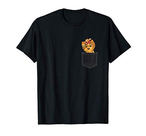 YORKSHIRE TERRIER perro en un bolsillo Dog In A Pocket Camiseta