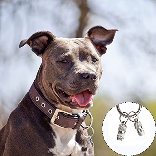 YouMen 8 Pcs ID Tag Colgante Perro Colgante de Identificación Anti-Perdido Etiqueta de DireccióN Incluida Dirección Teléfono Colgante identificativo para Animales por Perros Gatos Y Otros Animales