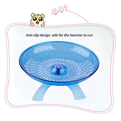 YOUTHINK Hamster Wheel Toys, Wheel Running Disco de Plástico para Hámsters Platillo Volador Hamster Spinner Silencioso Rodillo de Ejercicio para Pequeños Animales Jerbos Ratones Conejillo de Indias
