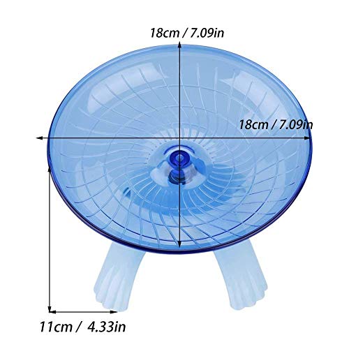 YOUTHINK Hamster Wheel Toys, Wheel Running Disco de Plástico para Hámsters Platillo Volador Hamster Spinner Silencioso Rodillo de Ejercicio para Pequeños Animales Jerbos Ratones Conejillo de Indias