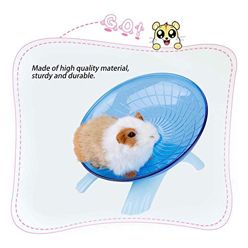 YOUTHINK Hamster Wheel Toys, Wheel Running Disco de Plástico para Hámsters Platillo Volador Hamster Spinner Silencioso Rodillo de Ejercicio para Pequeños Animales Jerbos Ratones Conejillo de Indias