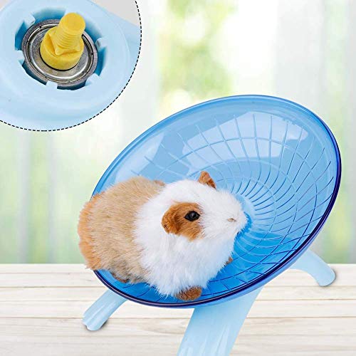 YOUTHINK Hamster Wheel Toys, Wheel Running Disco de Plástico para Hámsters Platillo Volador Hamster Spinner Silencioso Rodillo de Ejercicio para Pequeños Animales Jerbos Ratones Conejillo de Indias