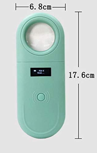 ZXGQF Lector para Mascotas, Microchip RFID Reader, Etiquetas FDX-B de 134.2 kHz Lector portátil de Chips de Animales de Mano para ISO 11784/11785, FDX-B