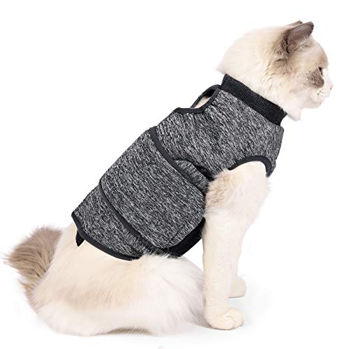 Abrigo calmante con Peso para Gatos y Gatos, para aliviar el estrés, para aliviar la ansiedad y calmar la ansiedad