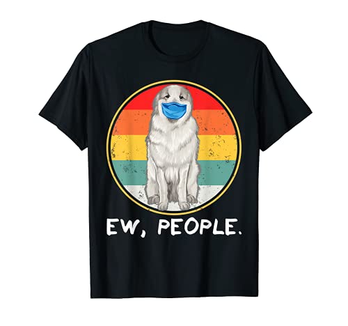 Agh Gente Perro Montaña De Los Pirineos Llevando Máscara Camiseta