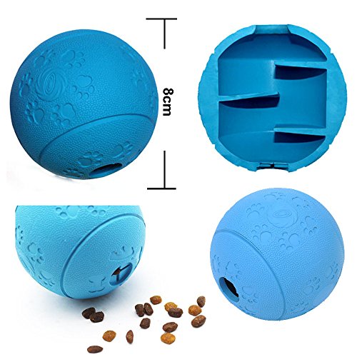 Agia Tex Perros de Juguete Labyrinth de fútbol para entrenamiento mental & Such parte | erli de fuga de pelota, perros | Snack Ball para perros resistentes de caucho natural 8 cm