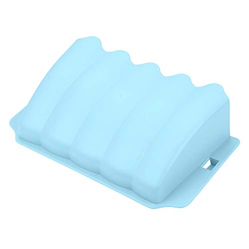 Alimentador de Conejo Soporte de Estante Alimentador de Hierba Estante de heno Contenedor de tazón para Mascotas no tóxico Estante de heno Jaula Pesebre para Conejos Conejillo de Indias(Azul)
