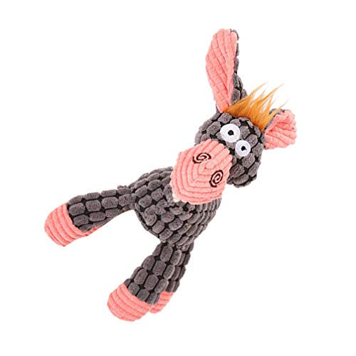 Baluue Juguetes de Peluche de Burro Muñeca de Juguete para Morder Suministros para Mascotas Juguetes Divertidos para Perros Juguetes para Mascotas