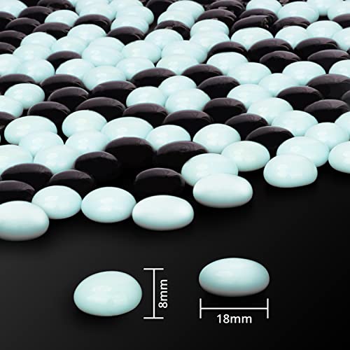 BELLE VOUS Piedras Decorativas Cristal Mixtas - 2 kg Piedras Decorativas para Jarrones 18 mm - Piedras Colores Decoracion Bodas/Fiestas - Centros de Mesa y Decoración de Acuario