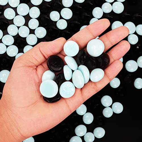 BELLE VOUS Piedras Decorativas Cristal Mixtas - 2 kg Piedras Decorativas para Jarrones 18 mm - Piedras Colores Decoracion Bodas/Fiestas - Centros de Mesa y Decoración de Acuario