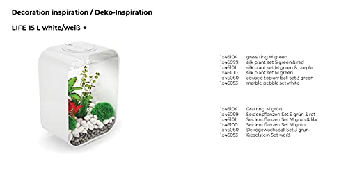 biOrb Juego de plantas de seda de color verde en tamaño M