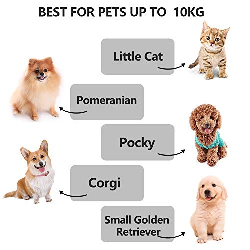 BIQIQI Redonda Cama Perro Gato Cama de Felpa Mascotas Cama Cama para Perros Gatos Redonda Antiestres Suave Sofá Cojín Dormido Calentito Donut Fondo Antideslizante Lavable a Máquina