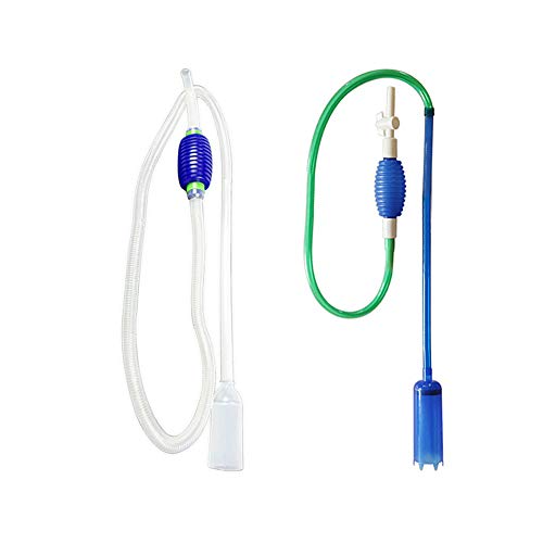 BOENTA Aspirador Acuario Sifon Acuario Limpiador de Grava para pecera Limpiador de Acuario Accesorios de pecera Tropical Vidrio del Acuario de Limpieza Green 102.36inch