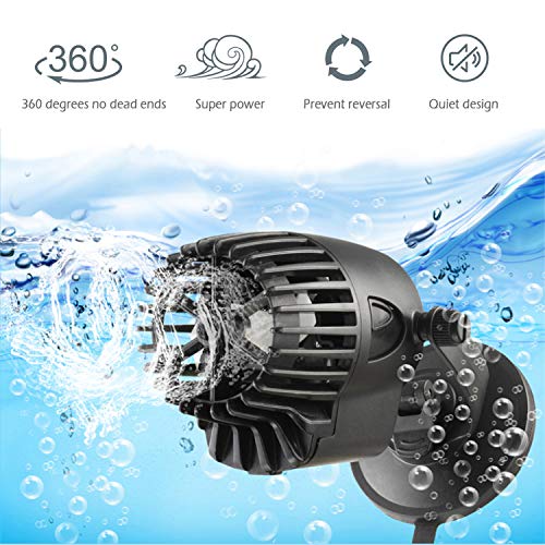 BPS Bomba de Flujo de Acuario 7500L/H Wave Maker Bomba Circulación Onda de 10W QL-200M para Acuarios de Agua Dulce y Salada BPS-6094