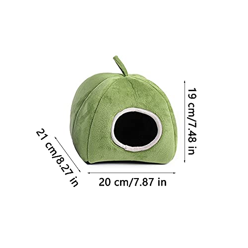 Cama de Hámster, Cama Felpa Hamster, Invierno Cálido para Hamster, Saco de Dormir de Hámster, Felpa Cálida Pequeña Hámster, con Lazo para Colgar, para Hámsters, Chinchillas, Conejillos Indias (Gris)