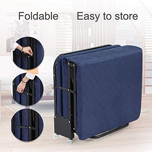 Cama plegable Oficina individual Pausa para el almuerzo Cama Siesta Hogar 3 Cama de esponja plegable Camping al aire libre Cama de campamento Fundas para muebles de patio (Color: B, Tamaño: 65cm)